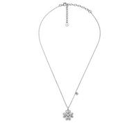 Emporio Armani Collana da donna in acciaio inossidabile o argento sterling con chiusura a moschettone, Argento metallizzato