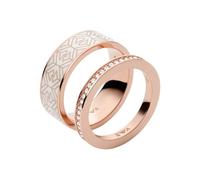 Emporio Armani Anello Per Donna, Misura Anello Più Grande: 21X6X2mm Misura Anello Più Piccolo: 21X2X2mm Anello In Acciaio Inossidabile Oro Rosa, EGS2830221