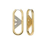 Emporio Armani Orecchini a cerchio da donna placcati oro, EGS3048710