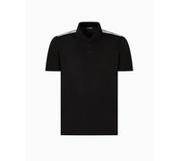 EMPORIO ARMANI Embroidery Logo Polo Beachwear Uomo, Nero, L