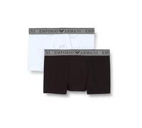 Emporio Armani Endurance 2-Pack Trunk Trunks, Nero/Bianco, M Men's