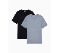 EMPORIO ARMANI Endurance - Confezione da 2 Magliette Girocollo da Uomo, Colore Grigio, S
