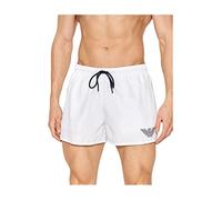 Emporio Armani Essential Eagle Logo Swim Boxer, Boxer Uomo, Bianco (White), 50