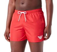 Emporio Armani Essential Eagle Logo Swim Boxer, Boxer Uomo, Rosso (Red), 52