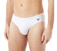 Emporio Armani Essential Eagle Logo Swim Brief, Slip Uomo, Bianco (White), 46