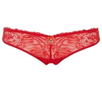 Emporio Armani Eternal Lace Brasilian Underwear, Rosso LACCA, L Women's