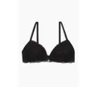 Emporio Armani Eternal Lace Padded Triangle Bra, Reggiseni basic Donna, Nero (Black), L
