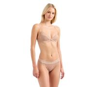 Emporio Armani Eternal Lace Triangle Bra Padded, Nocciola, XL Women's