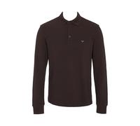 Emporio Armani Felpa Polo Piquet Uomo Marrone M, Marrone, M