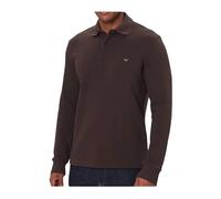Emporio Armani Felpa Polo Piquet Uomo Marrone L, Marrone, L