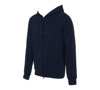 Emporio Armani Felpa Uomo Basic Spugna con Cappuccio Zip Blu S, Blu, S