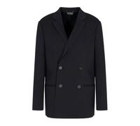 Emporio Armani - Giacca a maglia compatta doppiopetto - -Jackets -Uomo -Blu -S