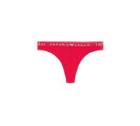 Emporio Armani Iconic Logoband 2-Pack Brasilian Half Slip, Rosso LACCA, L Women's