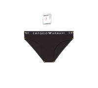 Emporio Armani Iconic Logoband 2-Pack Brief Briefs, Nero, L Women's
