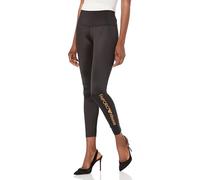 Emporio Armani Iconic Microfiber Women's High Waist Leggings, Nero, XS Donna