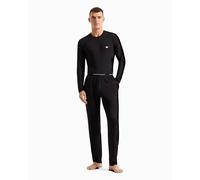 Emporio Armani Iconic Soft Modal Pajamas Pants Pajama Bottom, Nero, XL Men's