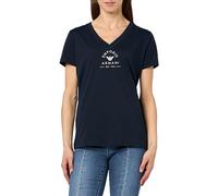 Emporio Armani Iconic Stretch Cotton Logoband Loungewear T-Shirt, T-Shirt Donna, Blu (Marine), S