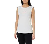 Emporio Armani Iconic Stretch Cotton Logoband Loungewear Tank, T-Shirt Donna, Bianco (White), L