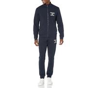 Emporio Armani Iconic Terry Men's Zipped Sweatshirt And Trousers Felpa e Pantaloni, Blu Marino, M (Pacco da 2) Uomo