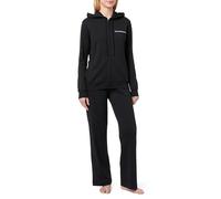 Emporio Armani Interlock Lounge Zip Tracksuit Sweatshirt, Nero, S Women's