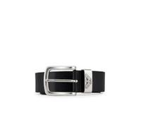 Emporio Armani Leather Logo Uomo Belt Nero