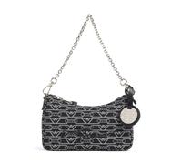 Emporio Armani Lilly Borsa a spalla blu, tela, donna