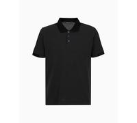 EMPORIO ARMANI Logo Tape Polo Beachwear Uomo, Nero, M