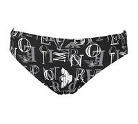 Emporio Armani Low Brief All Over Logo, Slip da bagno Uomo, Nero, 48