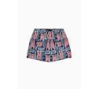 Emporio Armani Macro Logo Swim Boxer, Boxer Uomo, Multicolore (Blu Navy-Water), 52