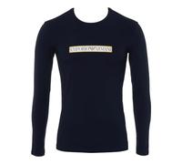 Emporio Armani Maglietta da Uomo con Logo, Blu Marino, L