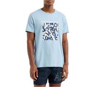 EMPORIO ARMANI Round-Neck T-Shirt, Ashley Stampa Lettere, L Uomo