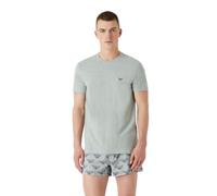 Emporio Armani Men's 2-Pack Endurance Crew Neck T-Shirt, Grigio Melange/Marina Militare, M (Pacco da 2) Uomo