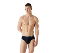 Emporio Armani Men's 2-Pack Soft Touch Bamboo Viscose Brief Slip Boxer, Marine/White, M (Pacco da 2) Uomini