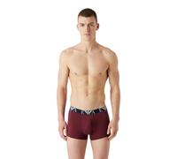 Emporio Armani Men's 3-pack Bold Monogram Boxer, Uomo, White/Marine/Burgundy, M