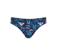 Emporio Armani Men's all Over Logo Low Brief Slip da Nuoto, Eclissi, 46 Uomo