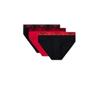 Emporio Armani Men's Bold Monogram 3-Pack Brief Black S