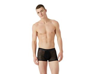 Emporio Armani Men's Boxer Jacquard Logo Mesh Tronchi Uomo