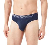 Emporio Armani Men's Brief Rubber Pixel Logo Slip Boxer, Marine, M Uomini
