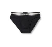 Emporio Armani Men's Brief Shiny Logoband Slip Boxer, Black, M Uomini