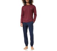 Emporio Armani Men's Endurance Pyjama Set Pajama, Borgogna/Marina, M (Pacco da 2) Uomo
