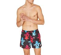 Emporio Armani Men's Graphic Patterns Boxer Short Swim Trunks, Macro Ideogram, 44 Uomo