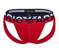 Emporio Armani Men's Jockstrap Megalogo, Sospensorio Uomo, Red, L