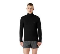 Emporio Armani Men's Turtle Warm Viscose, T-Shirt Uomo, Nero, M