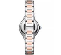 Emporio Armani Orologio da donna a tre sfere in acciaio, AR11597, Tonalità argento e azzurro
