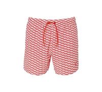 EMPORIO ARMANI Mid Boxer Costume a Pantaloncino, Bianco/Rosso Com, Medium Uomo