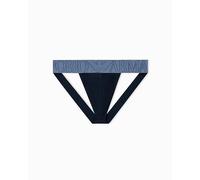 Emporio Armani Mutandine Infradito MEGALOGO da Uomo, Blu, L, Blu, L
