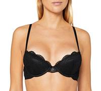 Emporio Armani Natural Bra Virtual Lace, Reggiseno Push Up Donna, Nero, 34 A