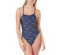 Emporio Armani One-Piece Logomania Swimsuits, Costume da Bagno Donna, Multicolore (Marine-Bianco (Bluestone), S