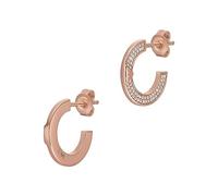 Emporio Armani Orecchini a cerchio donna in argento rosa, EG3590221, Tono oro rosa