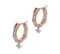 Emporio Armani Orecchini da donna in acciaio inossidabile o ottone, con chiusura a cerchio o Huggie